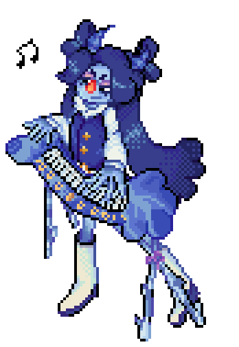A pixel art illustration of Franny